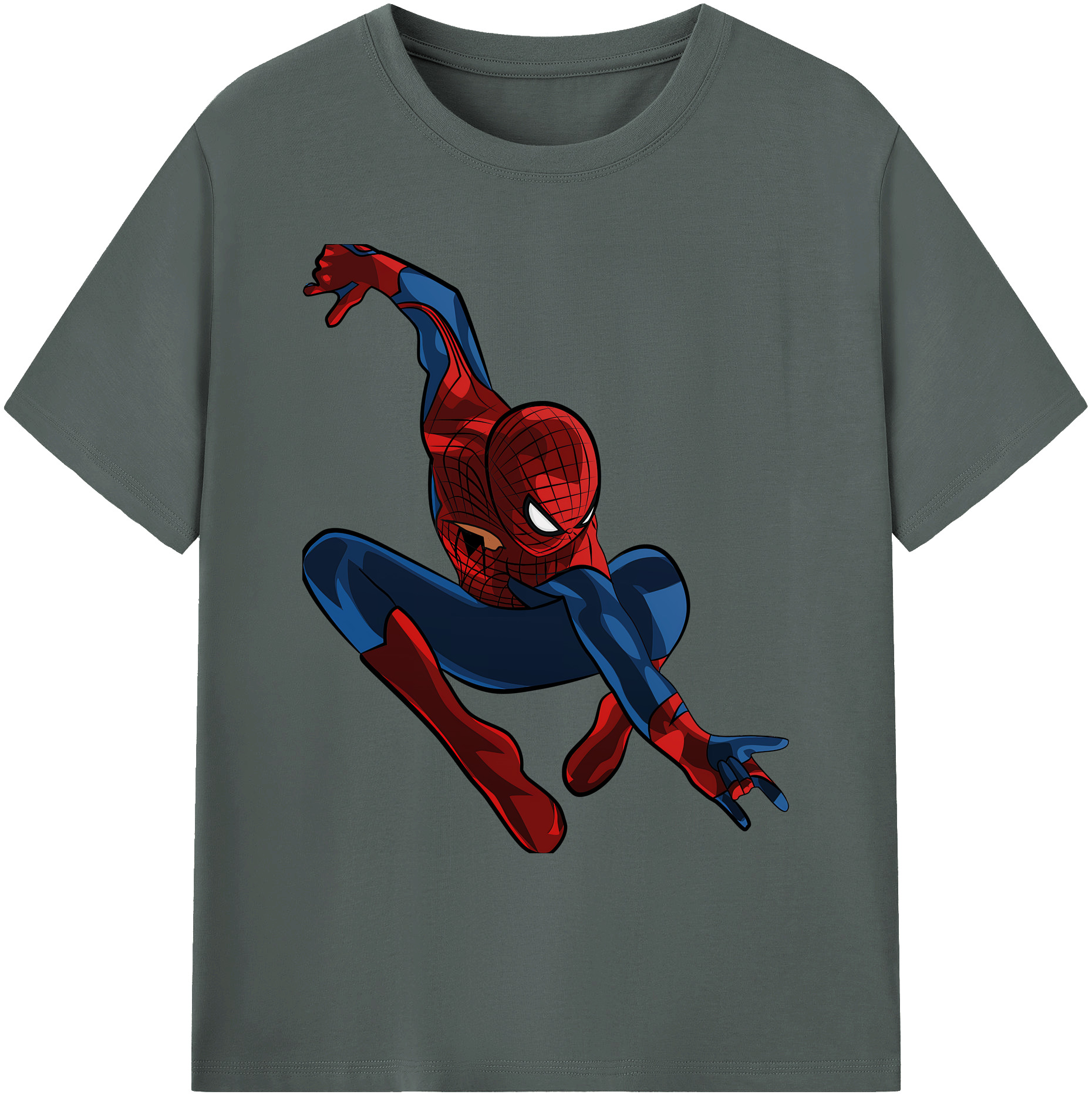 （画像用） Spider Man スパイダーマン 綿100％ メンズ半袖Tシャツ｜肌触りやわらか＆通気性